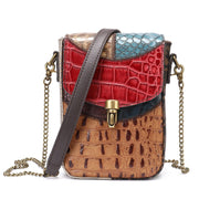 Women's cowhide shoulder messenger bag, view 4 - MRSLM