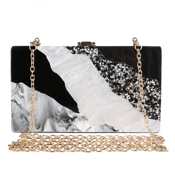 Acrylic marble phone clutch, view 6 - MRSLM