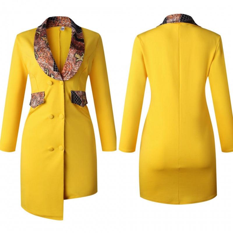 Women's irregular double-breasted dress suit, view 2 - MRSLM