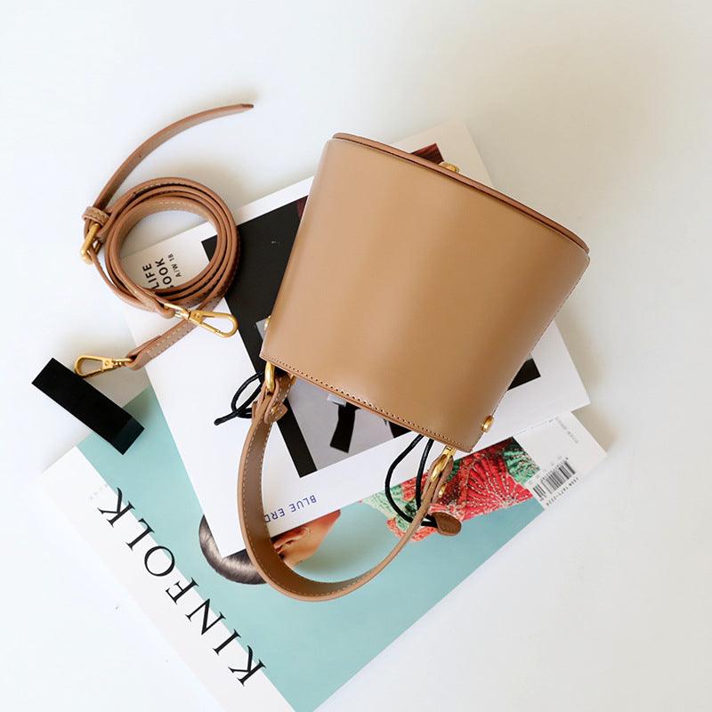 Leather mini bucket bag - MRSLM