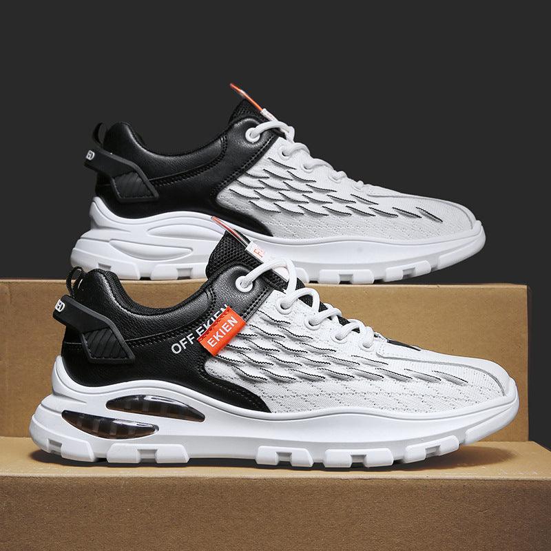 men's fish scale flying woven running shoes, view 6 - MRSLM