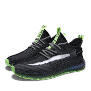 rainbow sole knit mesh running shoes, view 8 - MRSLM