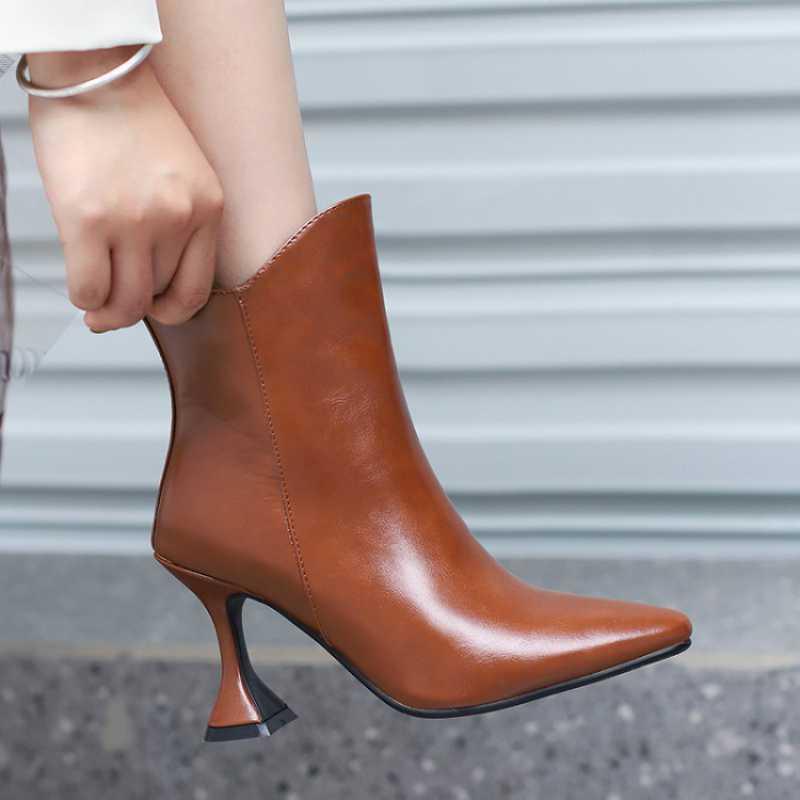 Women's soft PU pointed-toe shoes, view 5 - MRSLM