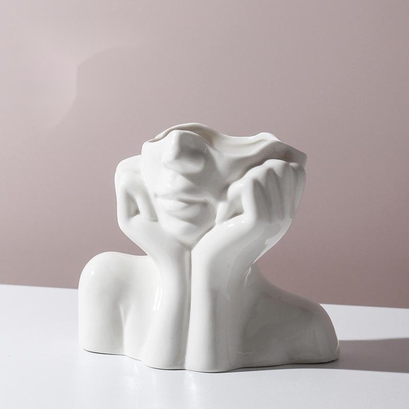 Human Body Shape Ceramic Vase - MRSLM