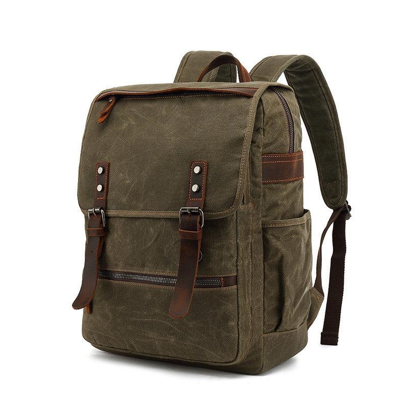 Student canvas book backpack, view 6 - MRSLM