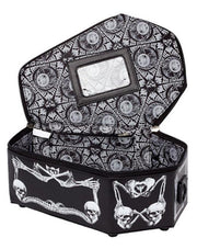 bat skeleton box handbag, view 4 - MRSLM