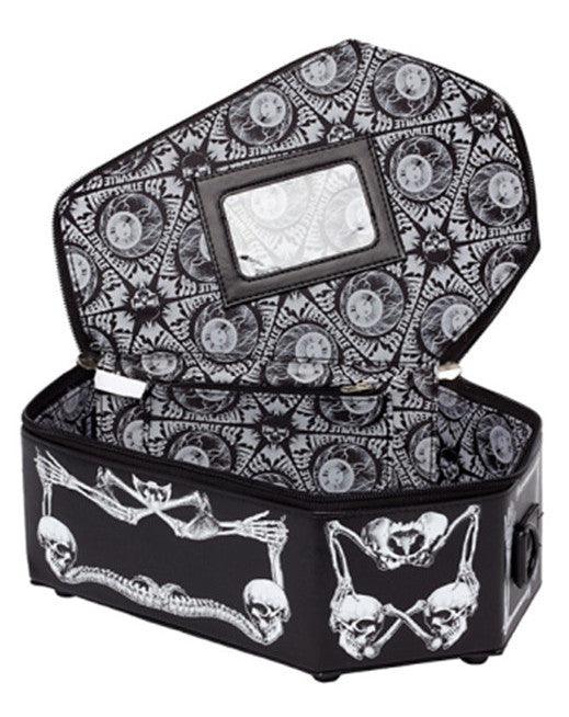 bat skeleton box handbag, view 4 - MRSLM