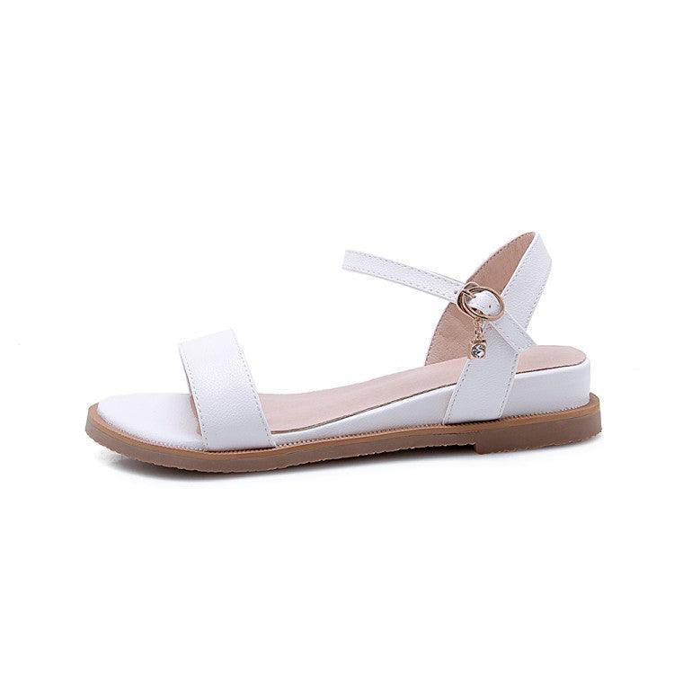flat open-toe buckle sandals - MRSLM