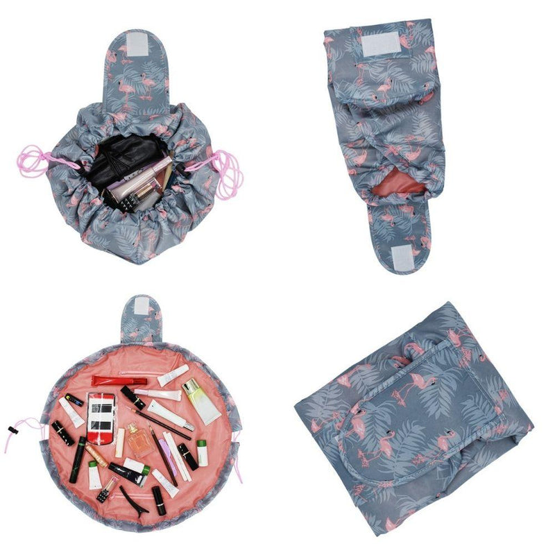 Drawstring makeup organizer pouch, view 9 - MRSLM