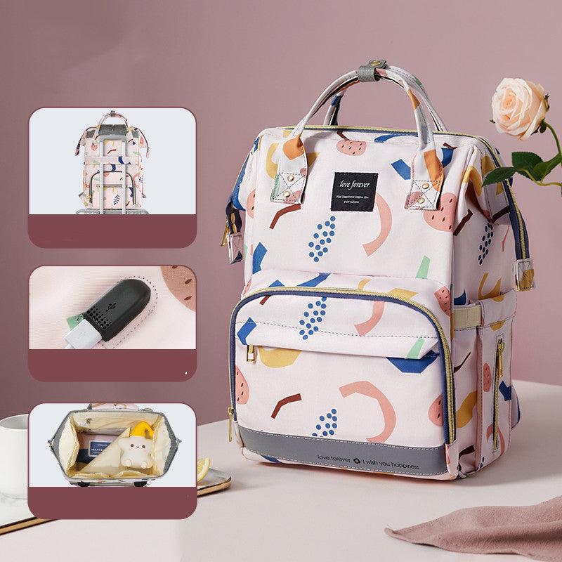 waterproof mommy backpack, view 7 - MRSLM