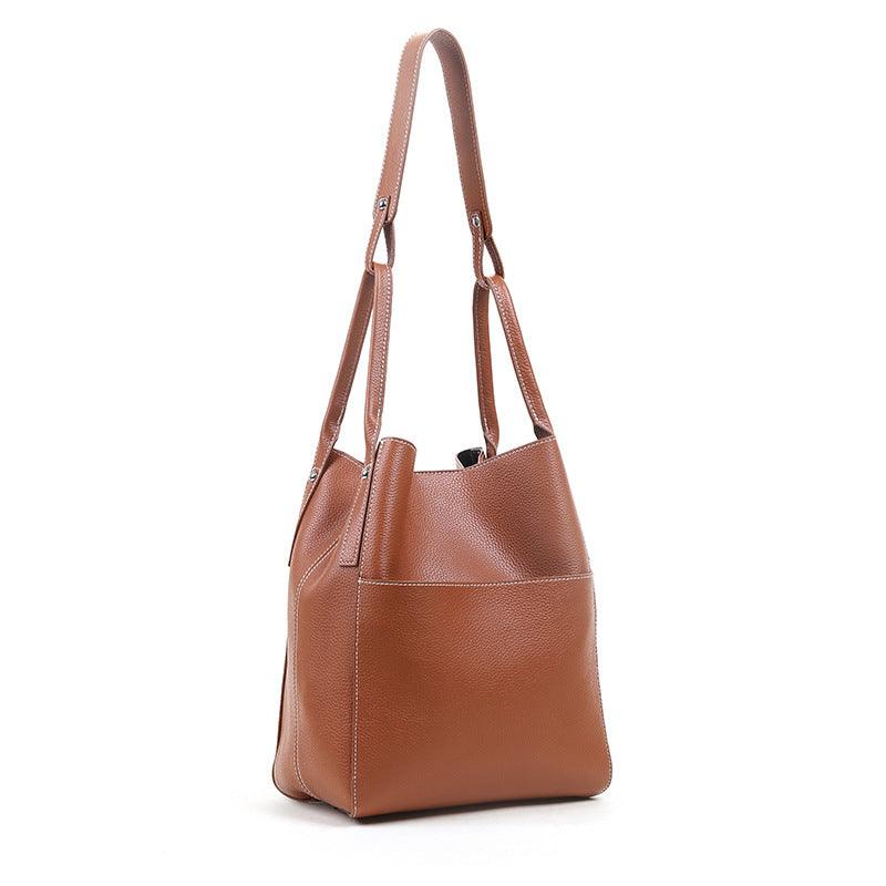 first layer cowhide messenger bag, view 8 - MRSLM