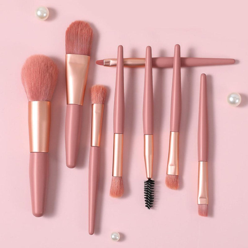 mini makeup brush set, view 3 - MRSLM