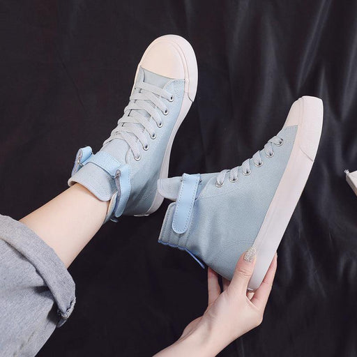 high-top all black canvas shoes, view 6 - MRSLM