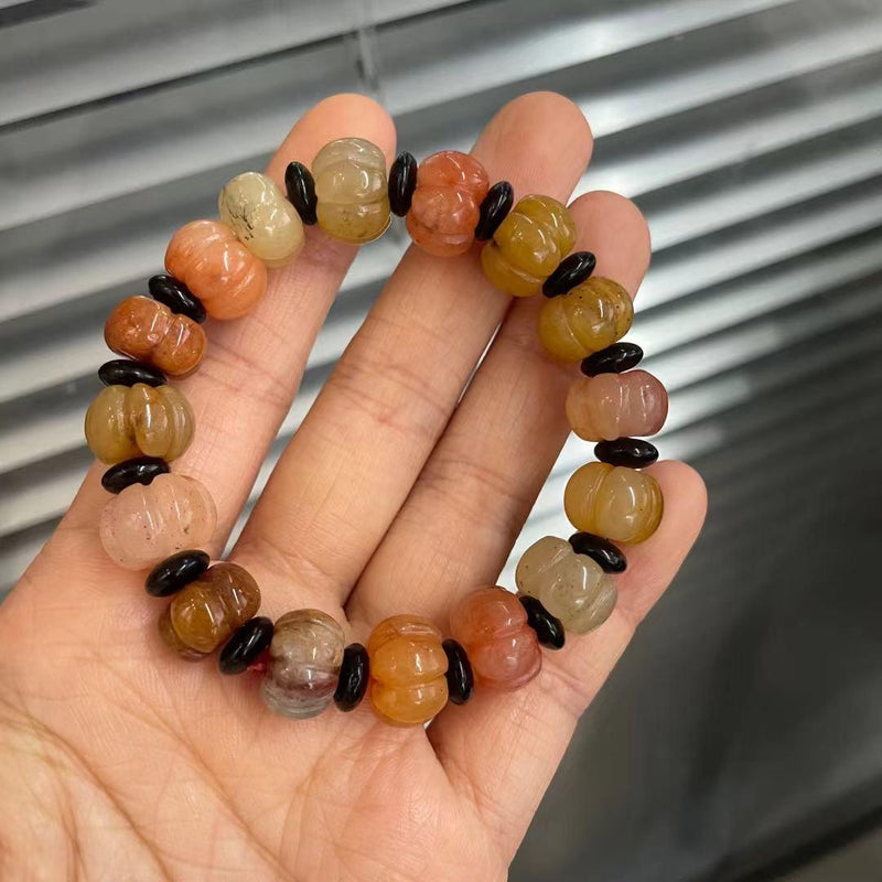 jade lotus bead bracelet, view 12 - MRSLM