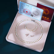 Freshwater pearl necklace gift, view 3 - MRSLM