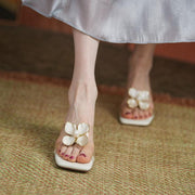 thick sole square toe sandals - MRSLM