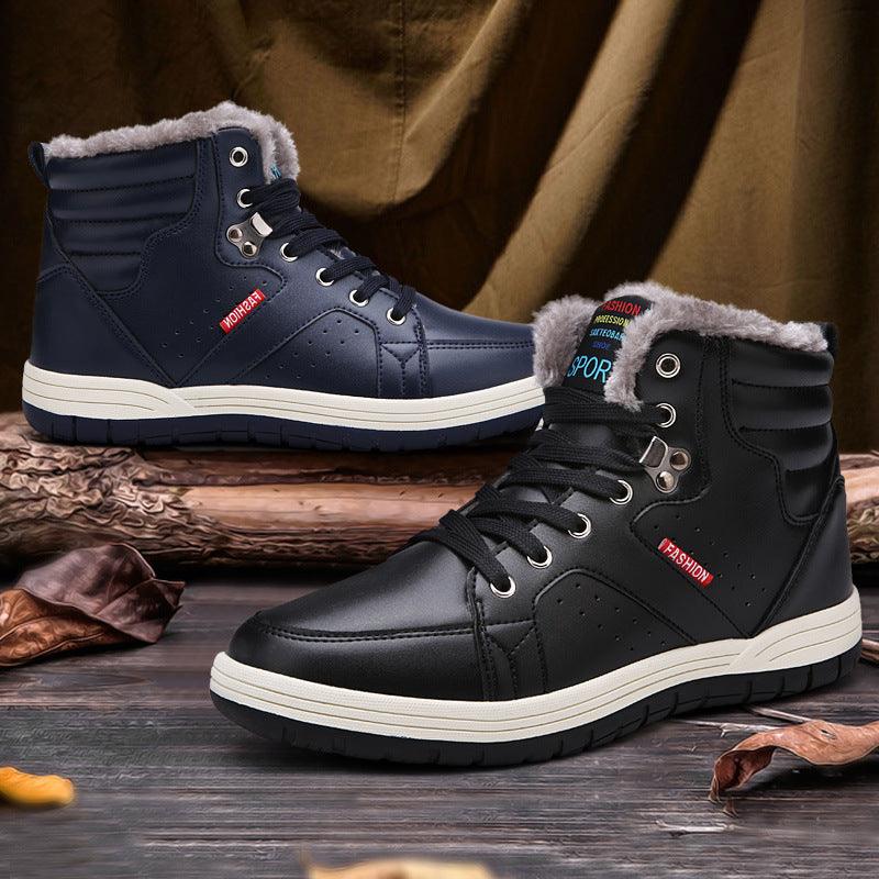men's high-top cotton snow boots, view 7 - MRSLM