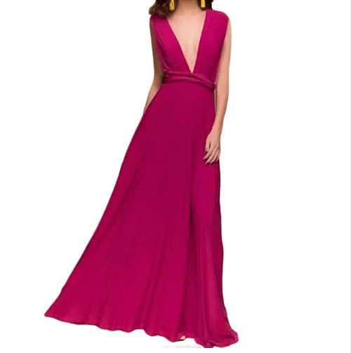 Women Bandage Convertible Boho Maxi Dress - MRSLM