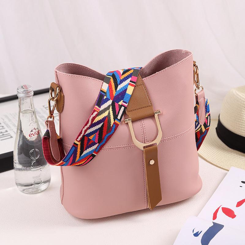 color mosaic bucket bag, view 8 - MRSLM