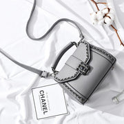 square box PU chain shoulder bag, view 6 - MRSLM