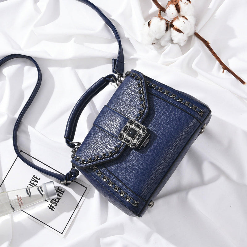 square box PU chain shoulder bag, view 9 - MRSLM