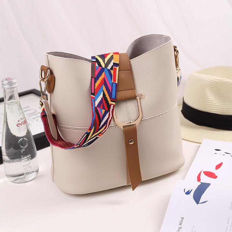 color mosaic bucket bag, view 5 - MRSLM