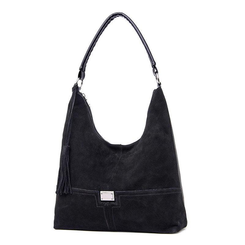 faux suede shoulder crossbody bag, view 13 - MRSLM