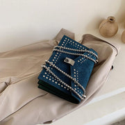 small faux leather shoulder messenger bag, view 9 - MRSLM