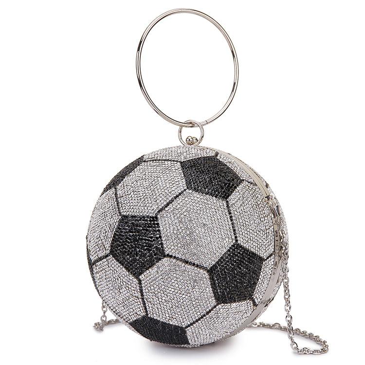 Rhinestone ball crossbody evening bag, view 8 - MRSLM