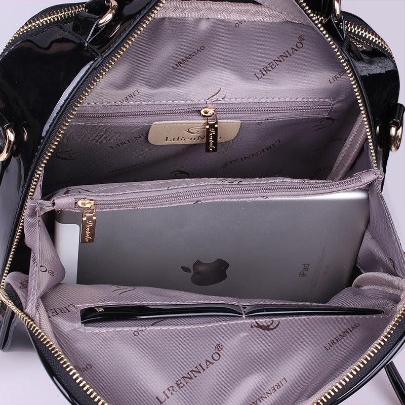 PU shell crossbody handbag, view 4 - MRSLM