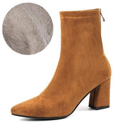 Women's pointed toe mid-tube Martin boots, view 2 - MRSLM