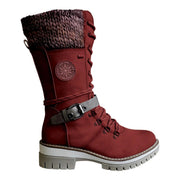 women's wedge heel plush-lined boots, view 4 - MRSLM