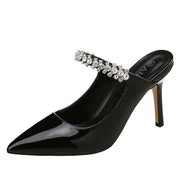 pointed rhinestone high heels, view 8 - MRSLM
