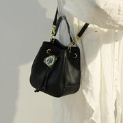 Simple drawstring shoulder bag, view 3 - MRSLM