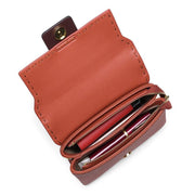 cowhide crossbody small square bag, view 2 - MRSLM