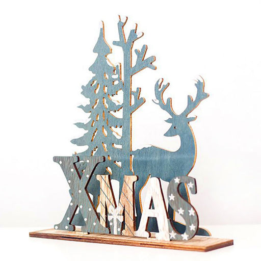 wooden Christmas tree ornament - MRSLM