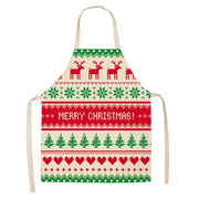 christmas themed linen apron, view 18 - MRSLM