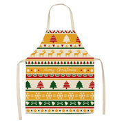 christmas themed linen apron, view 21 - MRSLM