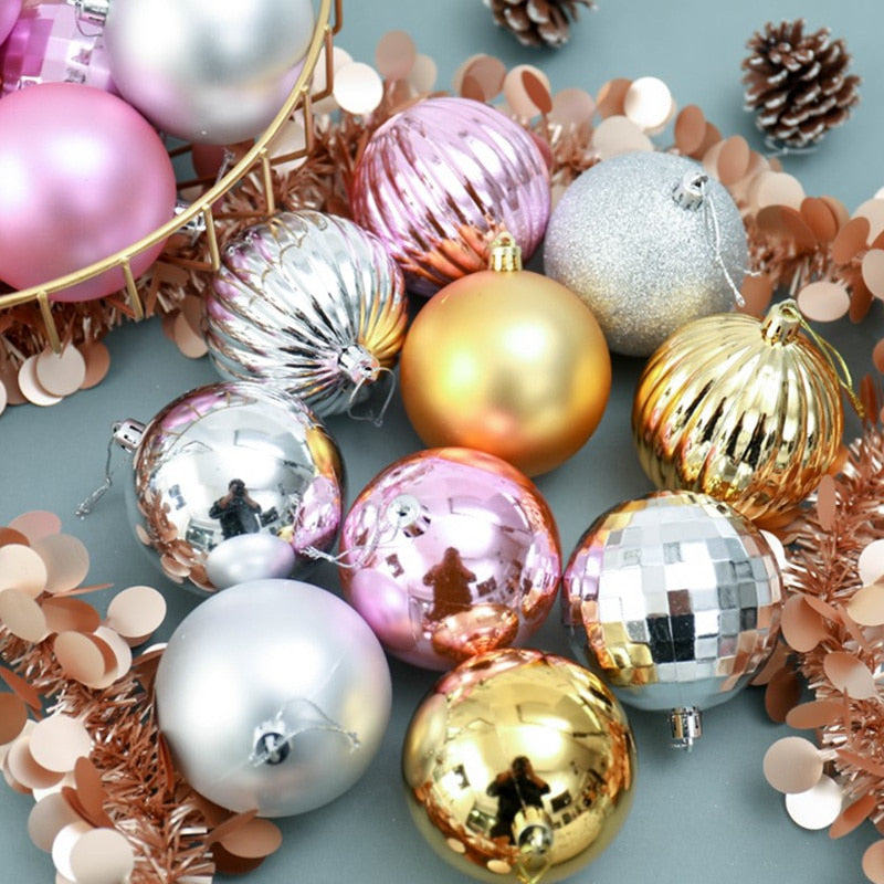 Colorful Christmas Tree Decoration Balls Set