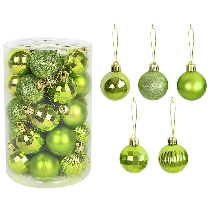 Colorful Christmas Tree Decoration Balls Set