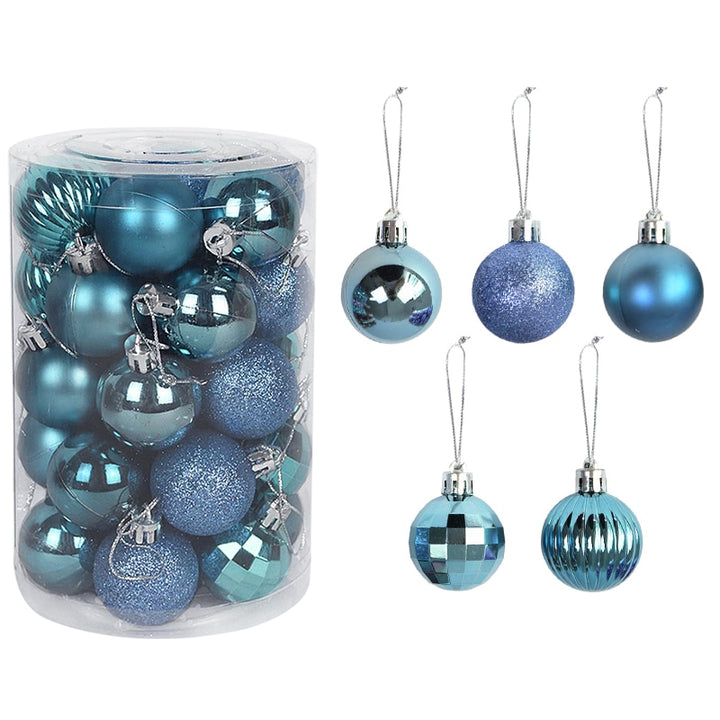 Colorful Christmas Tree Decoration Balls Set