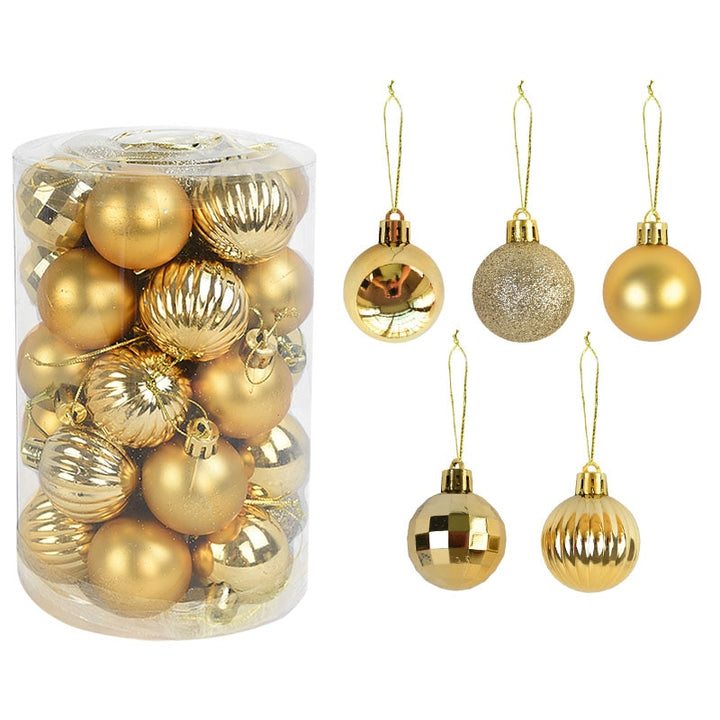 Colorful Christmas Tree Decoration Balls Set