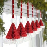 Folding paper christmas hat decorations, view 2 - MRSLM