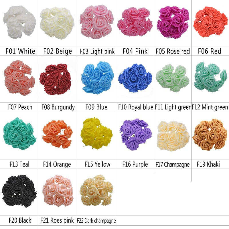 Artificial foam roses, view 27 - MRSLM