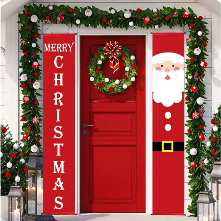 Merry Christmas Hanging Door Banners