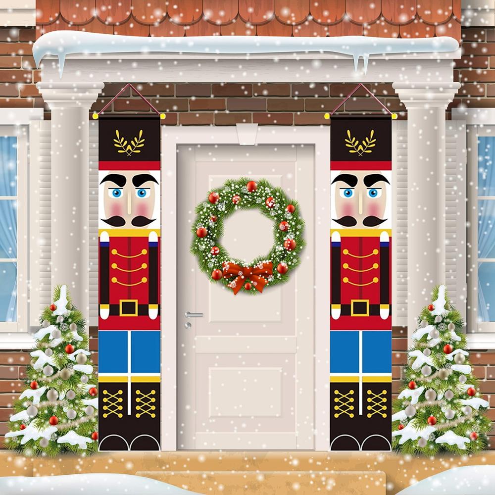 Merry Christmas Hanging Door Banners