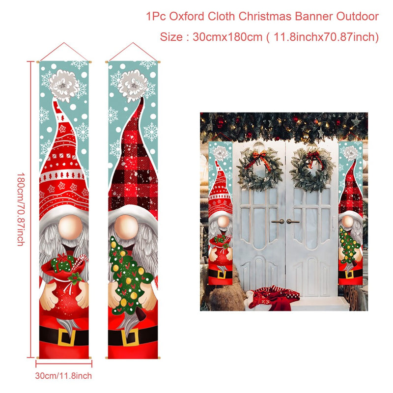 Merry Christmas door banners, view 4 - MRSLM