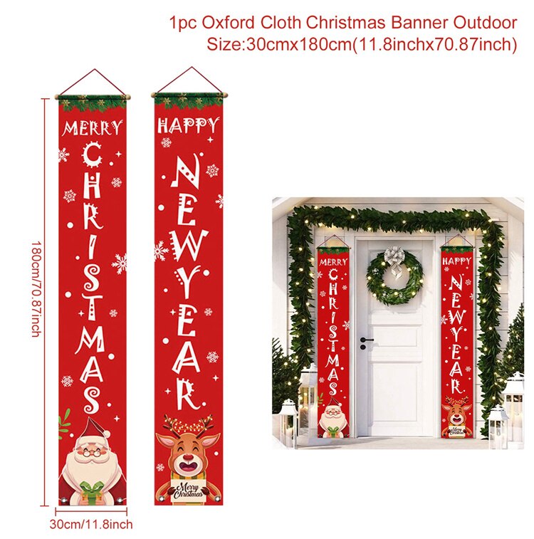 Merry Christmas door banners, view 6 - MRSLM