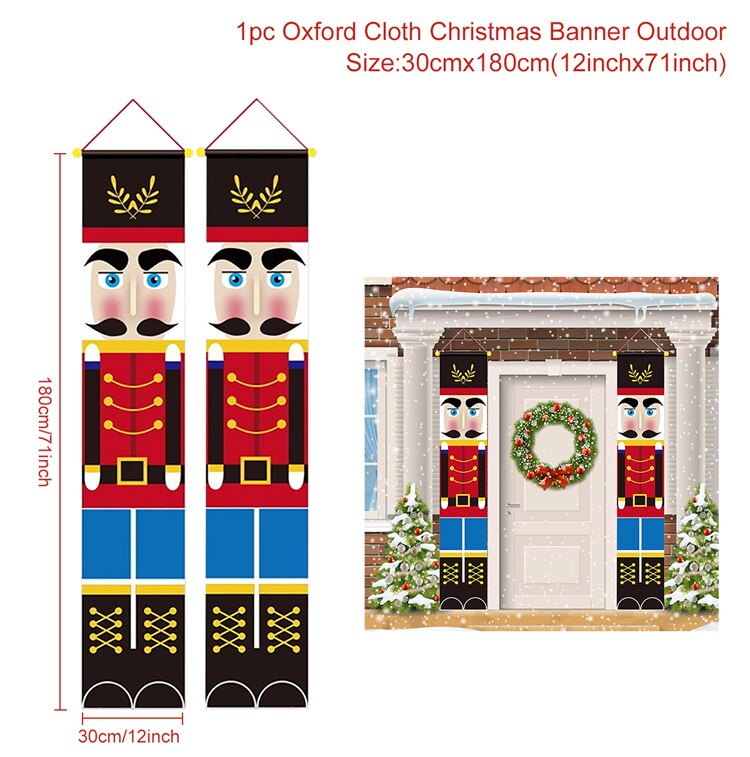 Merry Christmas door banners, view 9 - MRSLM