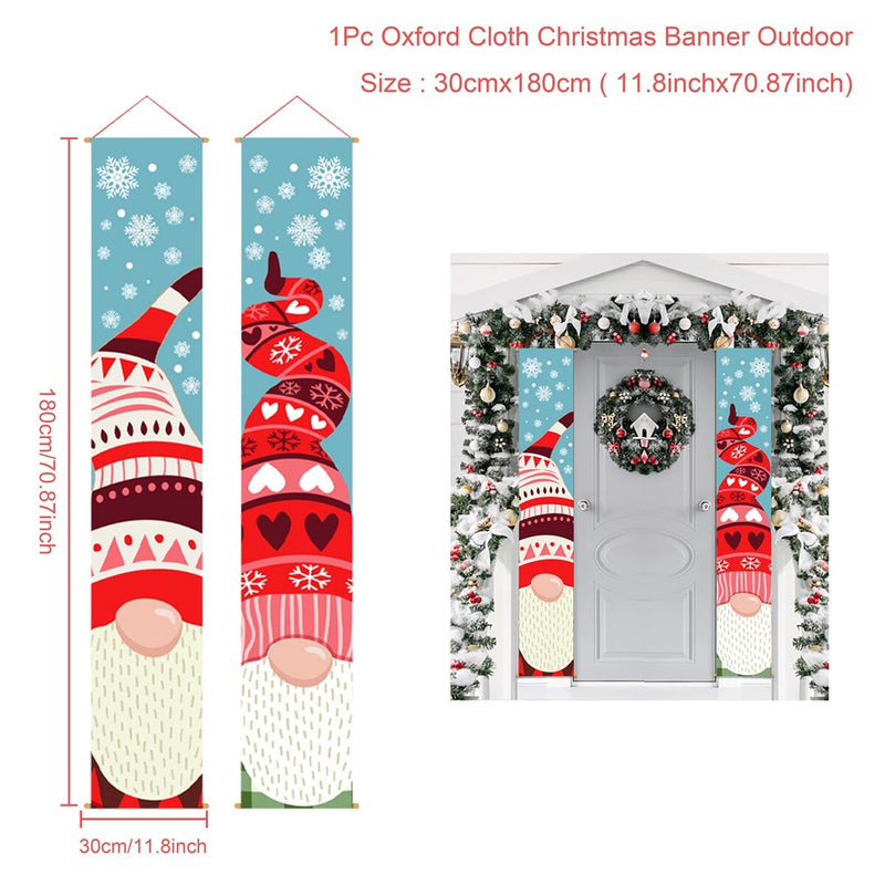 Merry Christmas door banners, view 13 - MRSLM